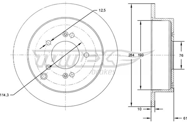 TOMEX Brakes TX 71-49...